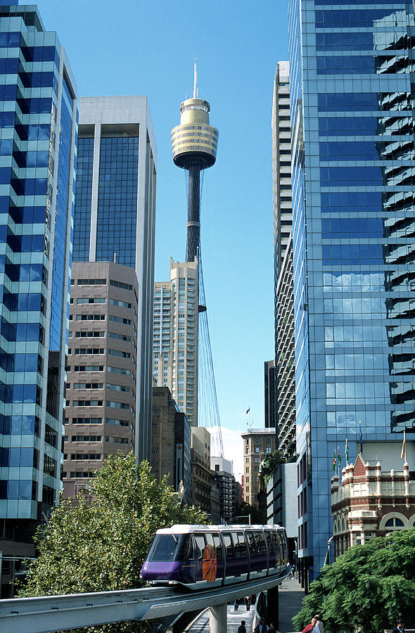 Amp Tower And Monorial Sydney by Peter Phipp