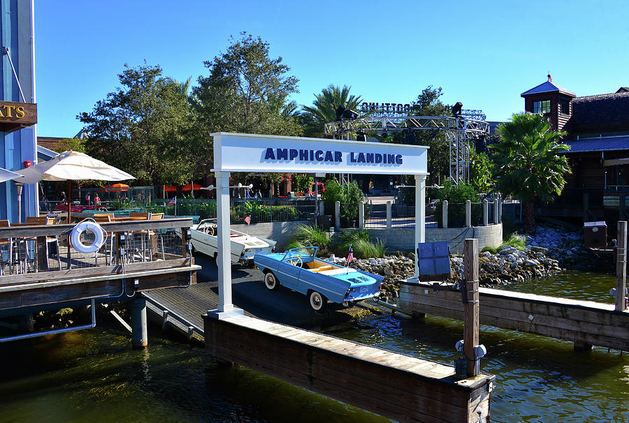Amphicar Landing at the Boathouse Photograph by David Lee Thompson