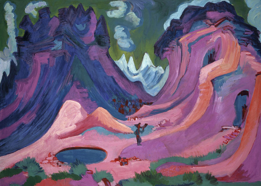 Ernst Ludwig Kirchner Painting - Amselfluh, 1922 by Ernst Ludwig Kirchner