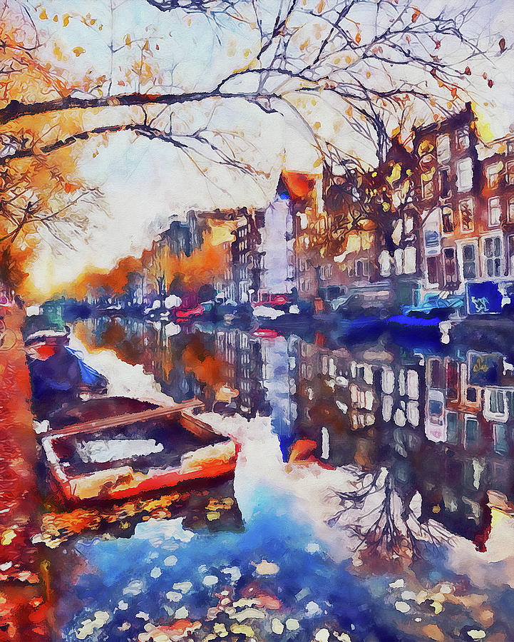 Amsterdam - 04 Painting by AM FineArtPrints