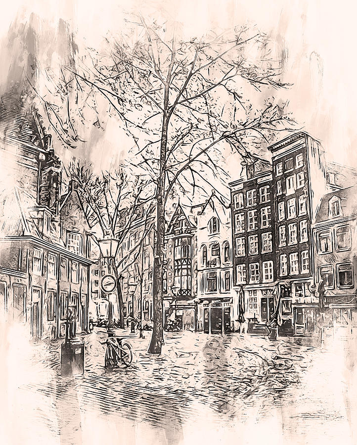 Amsterdam - 05 Painting by AM FineArtPrints