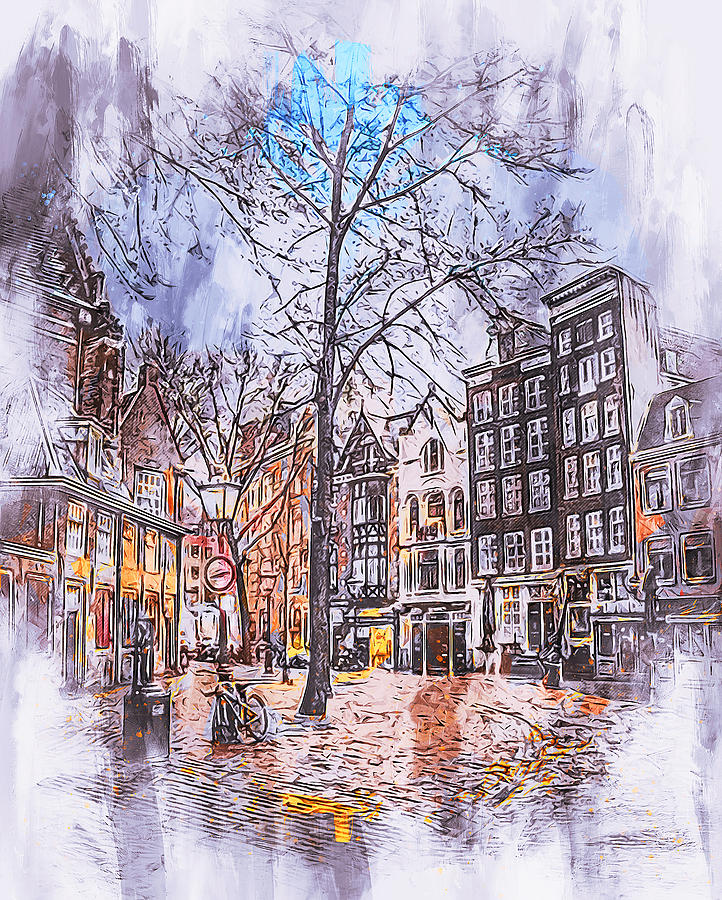 Amsterdam - 06 Painting by AM FineArtPrints