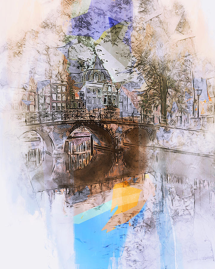 Amsterdam - 07 Painting by AM FineArtPrints