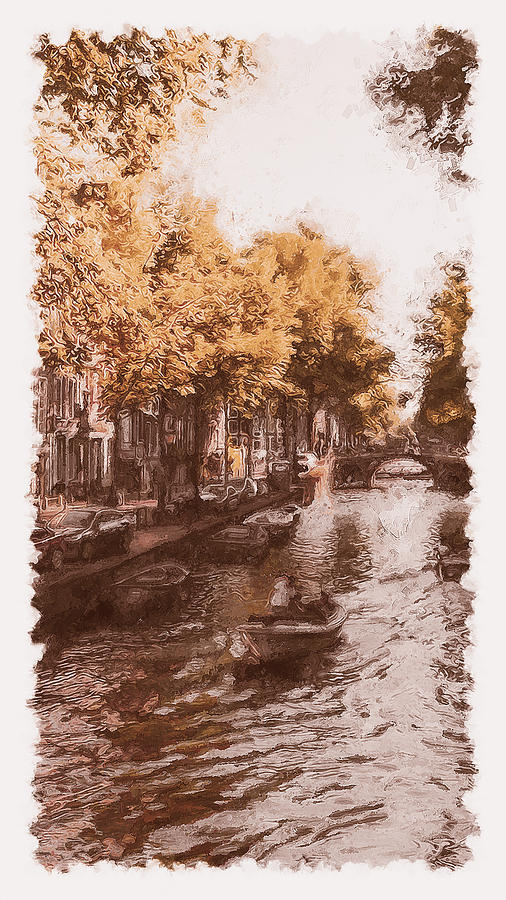 Amsterdam - 10 Painting by AM FineArtPrints