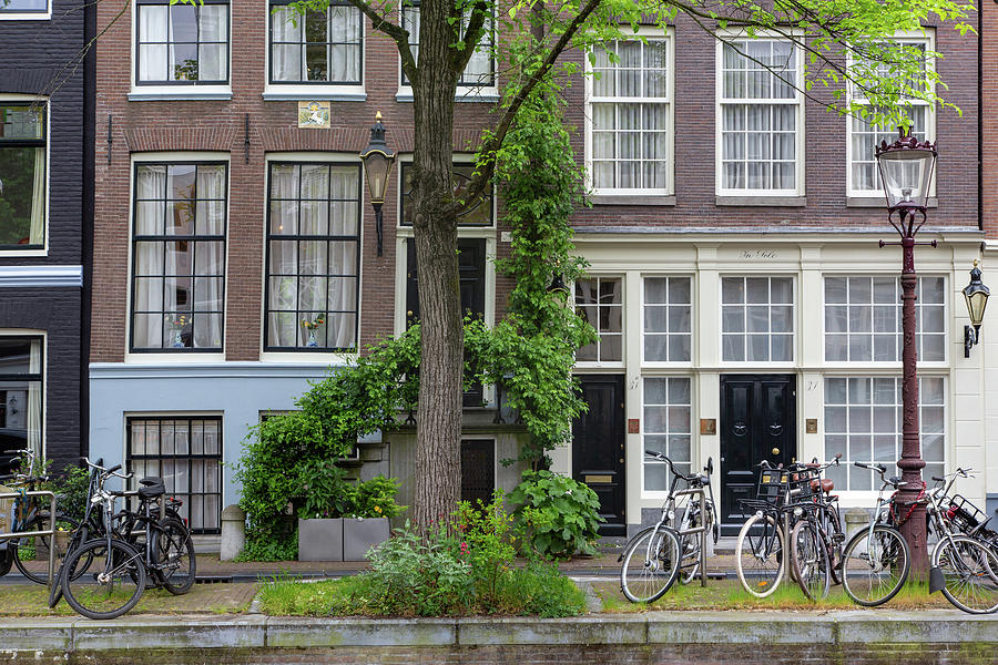 Amsterdam Canalside Houses Photograph by Georgia Clare