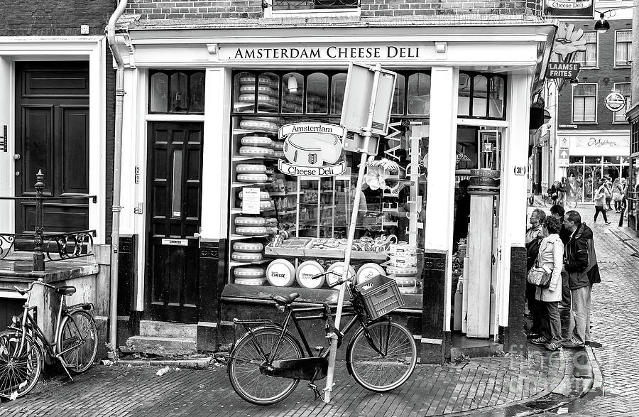 Amsterdam Cheese Deli in the Red Light District Photograph by John Rizzuto
