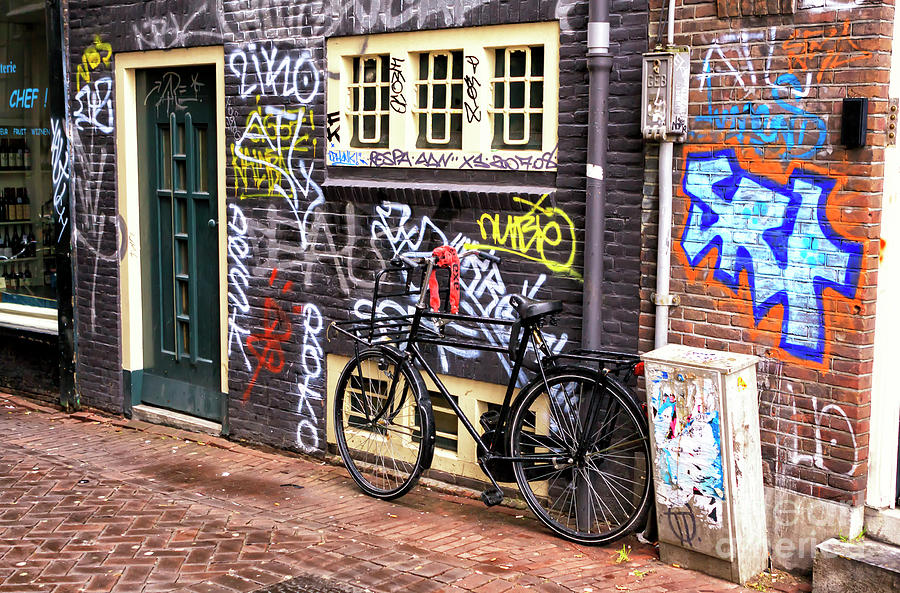 Amsterdam Graffiti Wall Colors Photograph by John Rizzuto