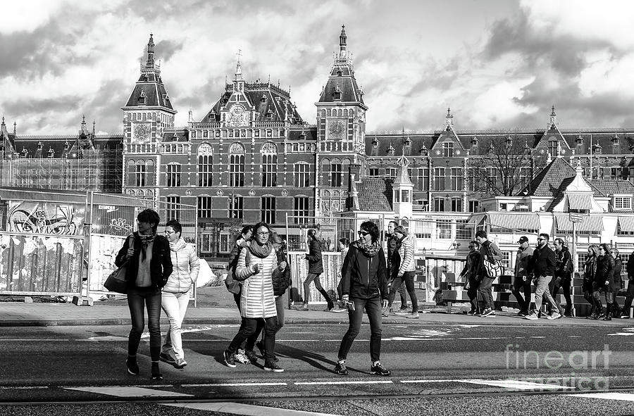 Amsterdam Street Crossing Photograph by John Rizzuto