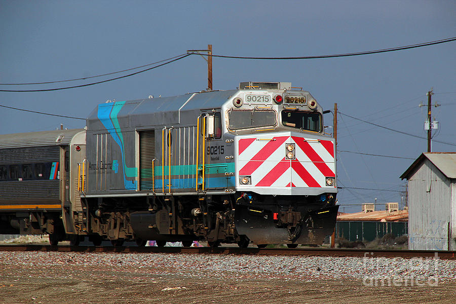 AMTK 90215 Caltrain Diesel Locomotive, Wasco, California Photograph by Wernher Krutein