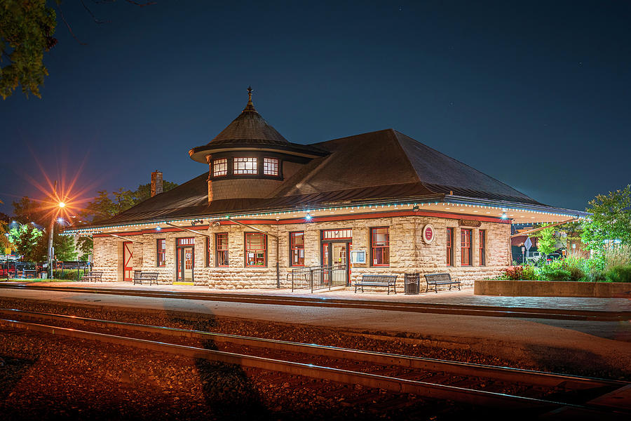 Amtrak Station Kirkwood MO Route 66 GRK5812_09192019 Photograph by Greg Kluempers