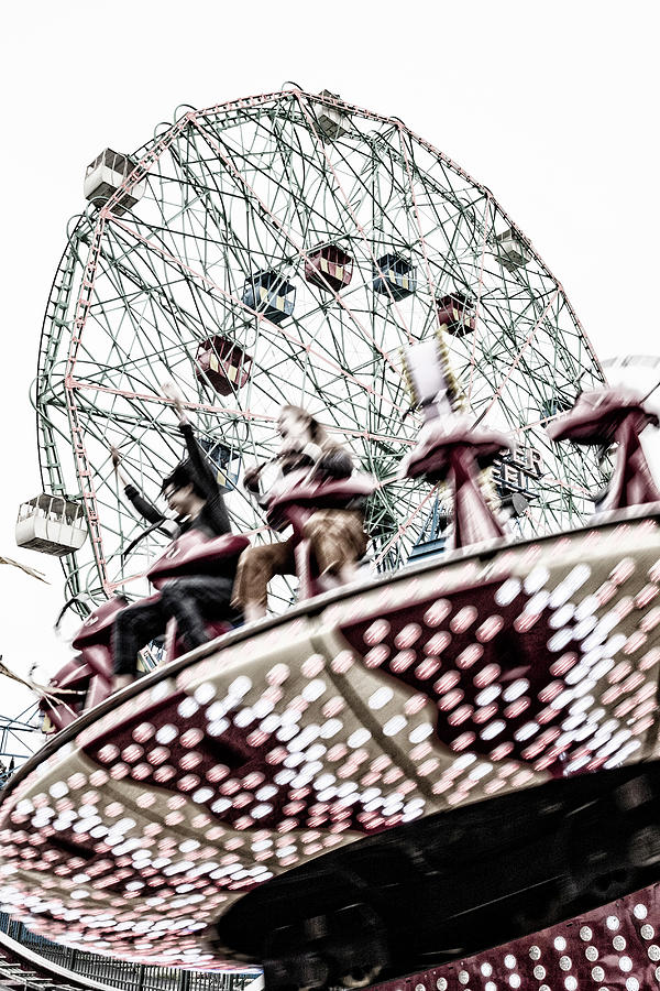 Amusement Park Ride Digital Art by Massimo Ripani