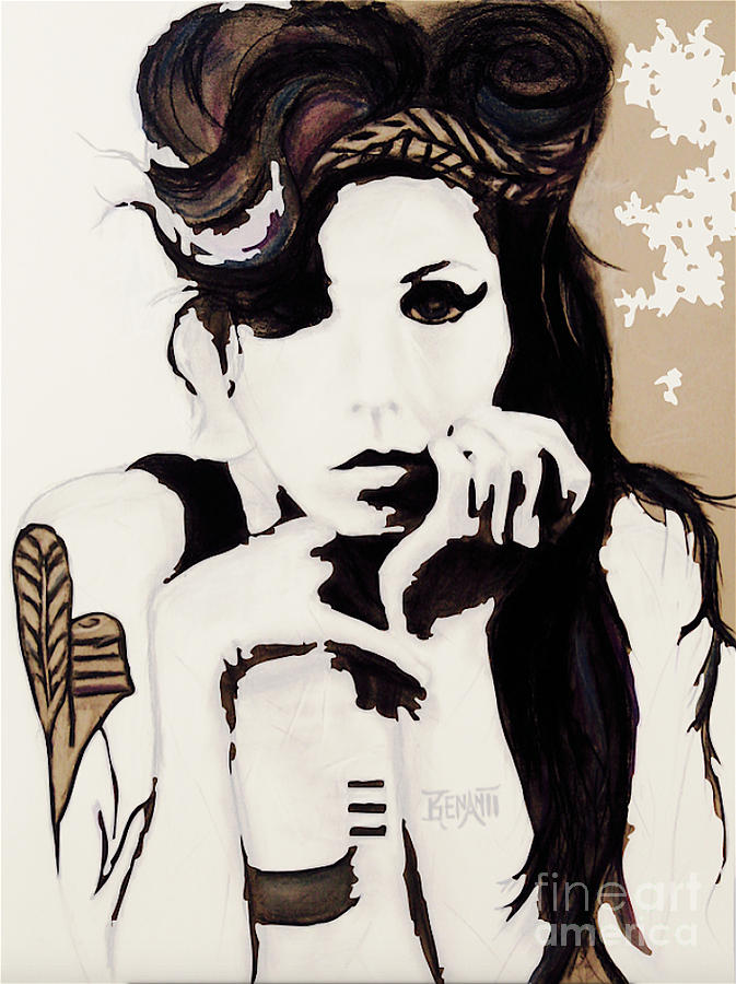 Amy Winehouse Drawing By Dianne Benanti