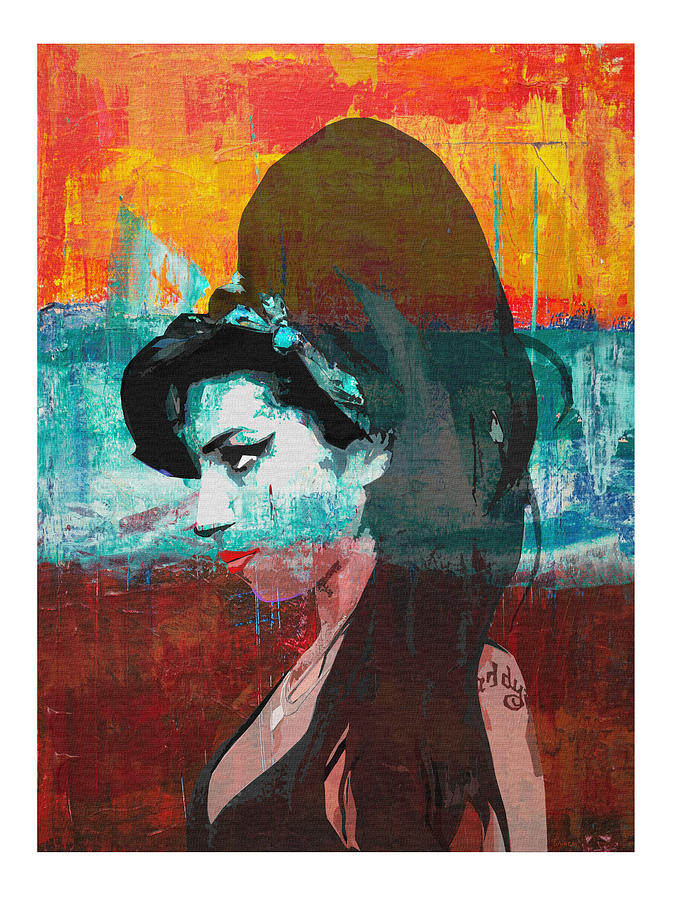 Amy Winehouse Digital Art by Regina Wyatt