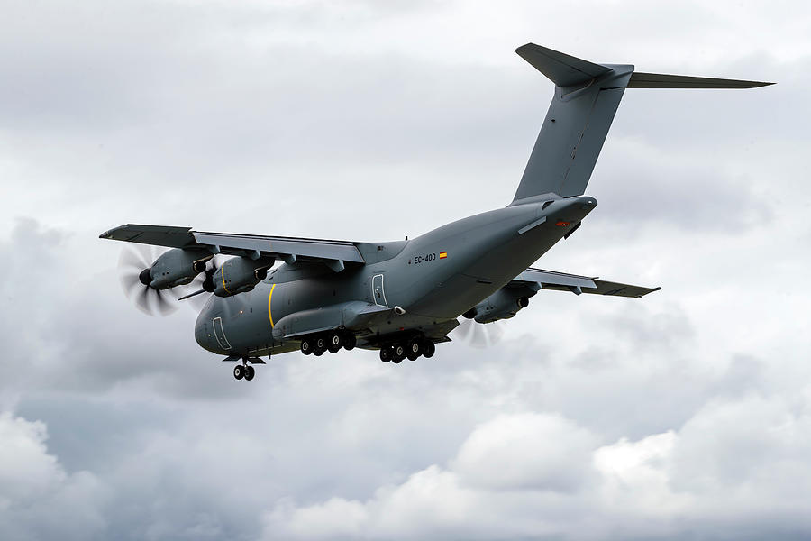 An A400m Atlas On Final Approach At Raf Photograph by Rob Edgcumbe