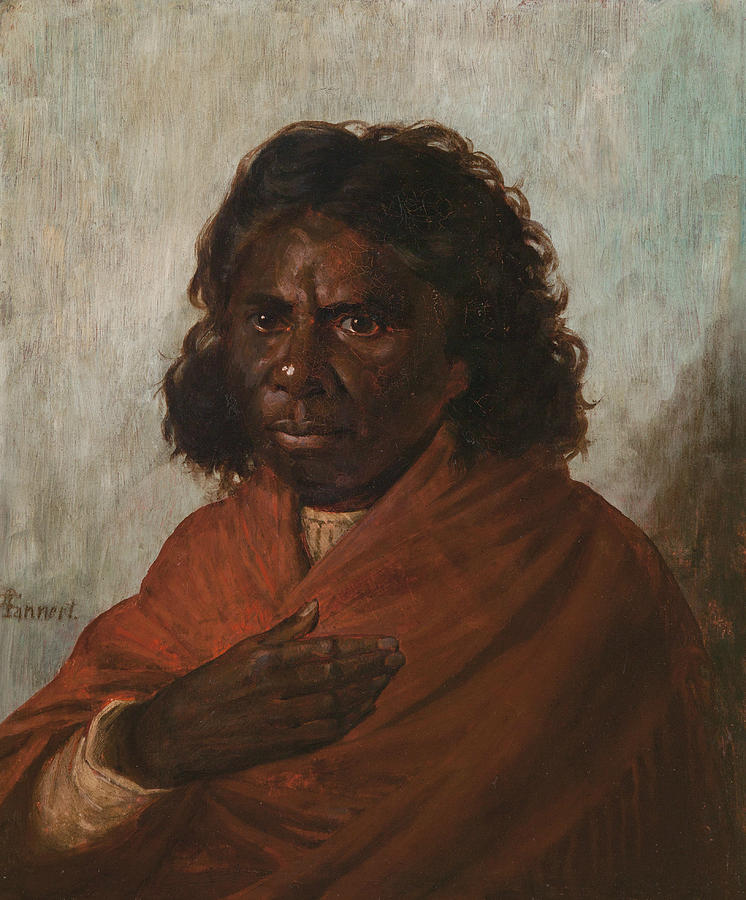 An Aboriginal Queen Painting by Louis Tannert