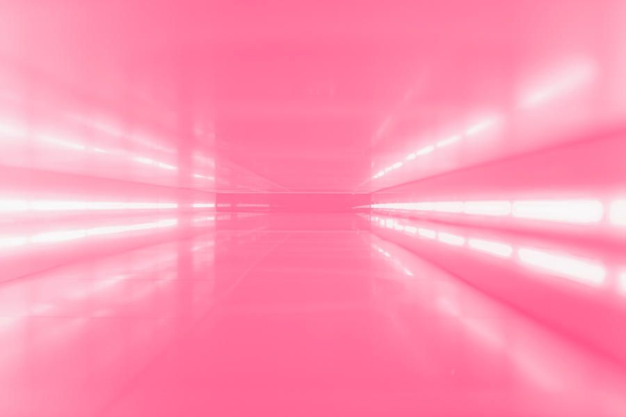 An Abstract Corridor In Pink Tones Photograph by Ralf Hiemisch