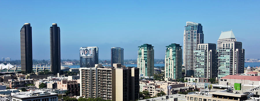 San Photograph - An Aerial View Of Downtown San Diego, Ca, Usa by Derrick Neill San Photograph - An Aerial View Of Downtown San Diego, Ca, Usa by Derrick Neill