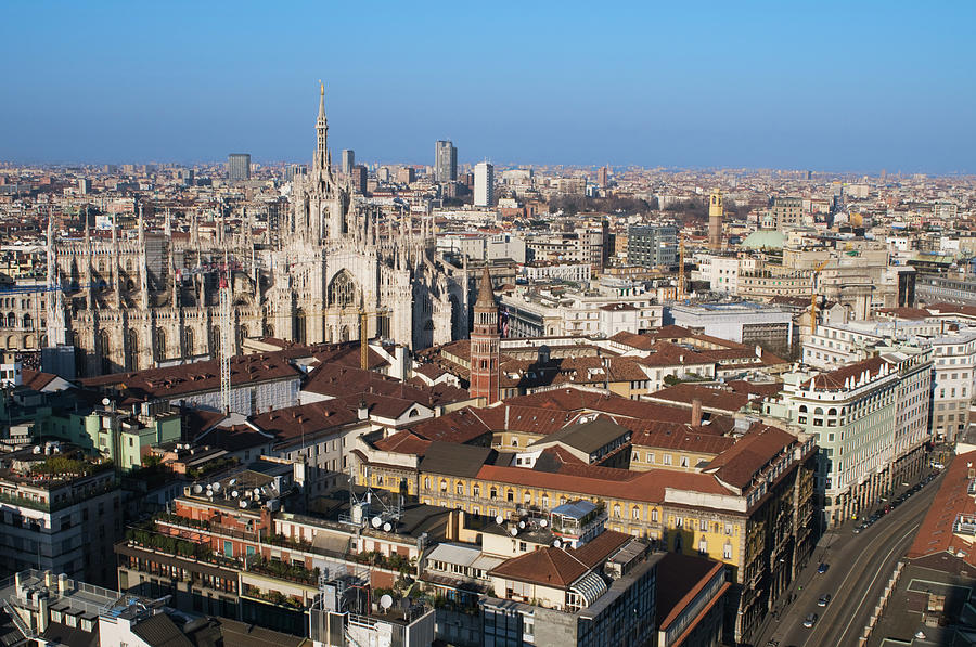 An Aerial View Of Milan In Italy Photograph by Andeva