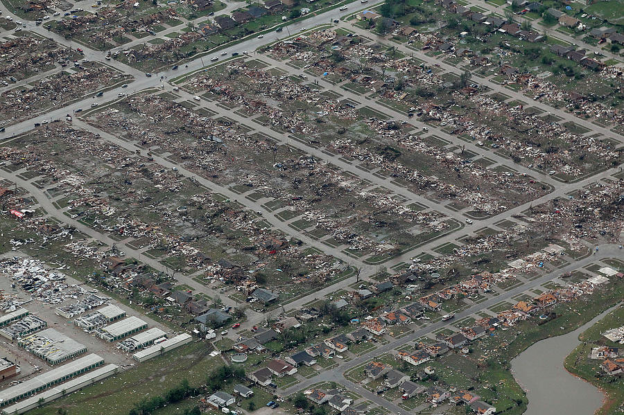 An Aerial View of Tornado Damage Photograph by Rick Wilking - Pixels