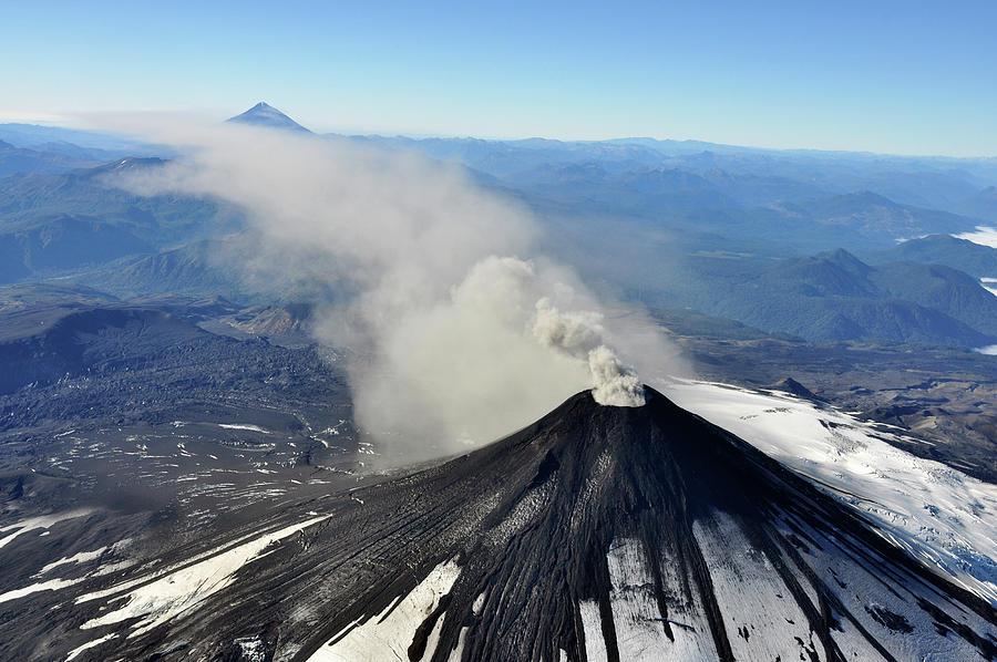 An Aerial View Shows Smoke And Ash Photograph By Stringer . - Fine Art 