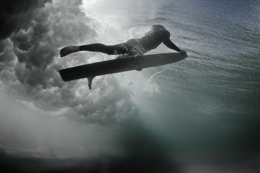 An Alaia Surfer Rises To The Surface Photograph by Mark Tipple An Alaia Surfer Rises To The Surface Photograph by Mark Tipple