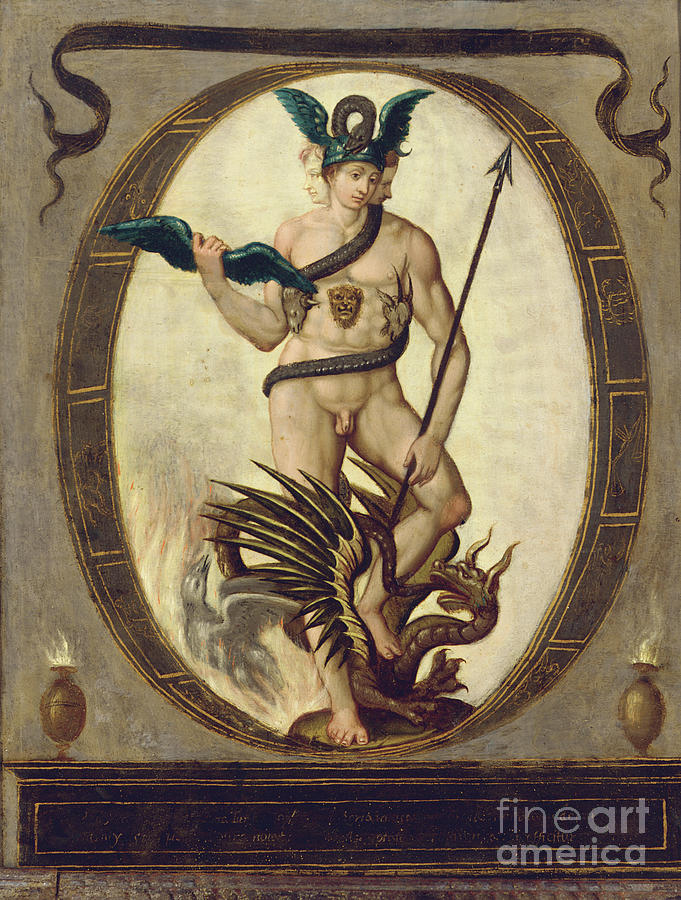 An Allegory Of Alchemy Painting by Bartholomaeus Spranger