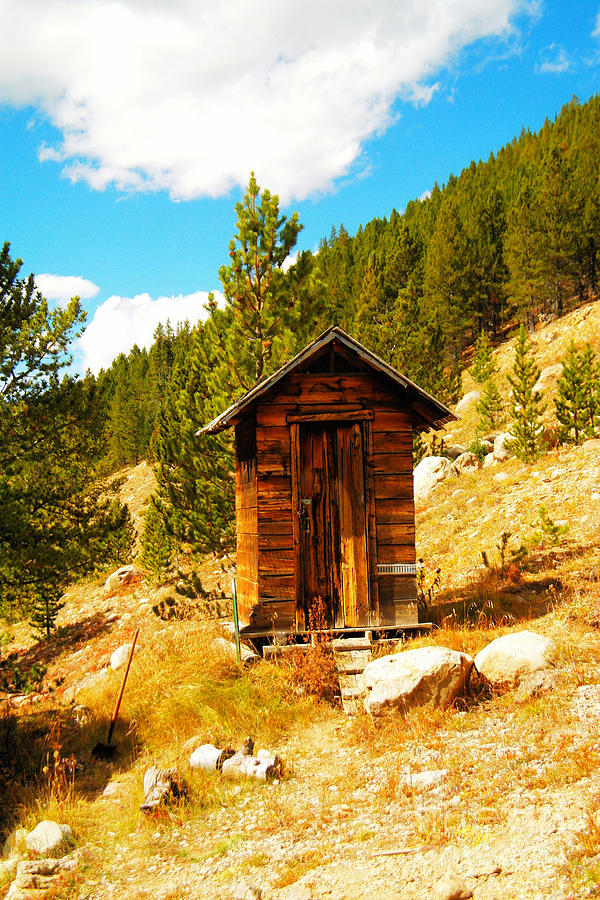An alpine outhouse Photograph by Jeff Swan
