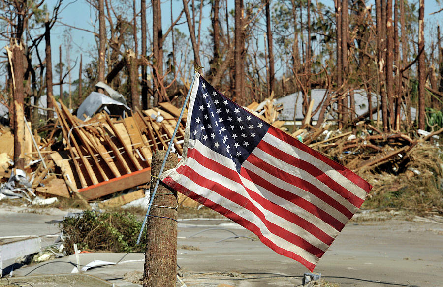 An American Flag Flaps in the Breeze Photograph by Steve Nesius - Fine ...