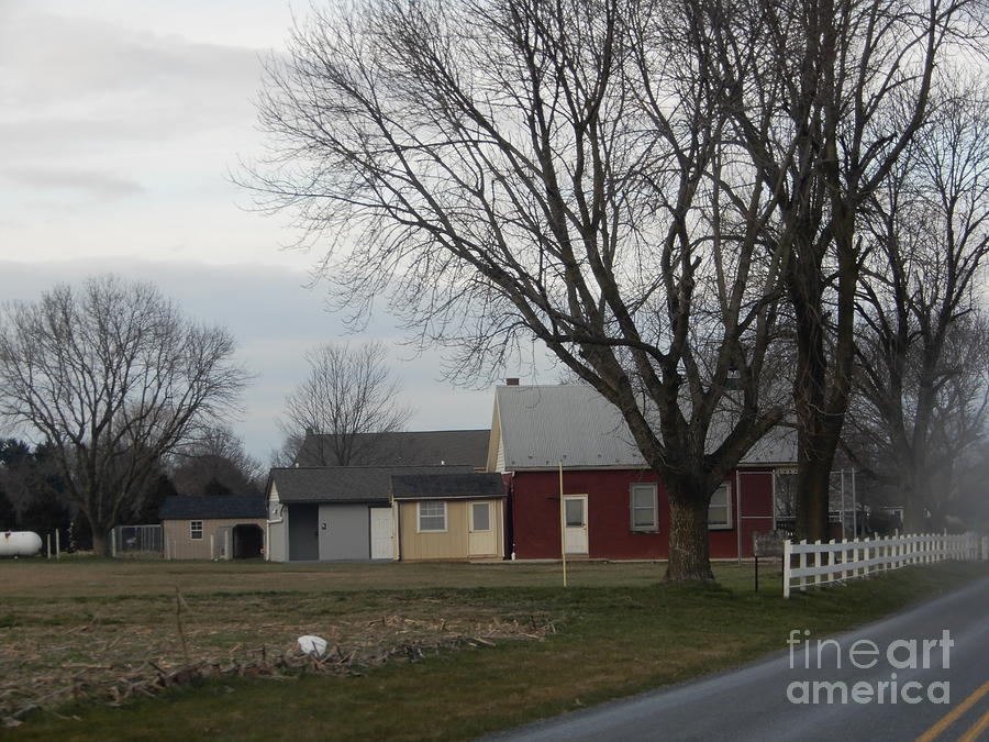 An Amish Schoolhouse in Late Fall Photograph by Christine Clark