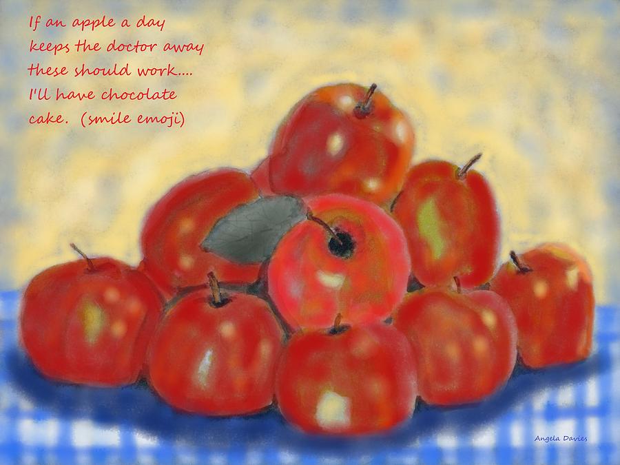 An Apple A Day Digital Art by Angela Davies