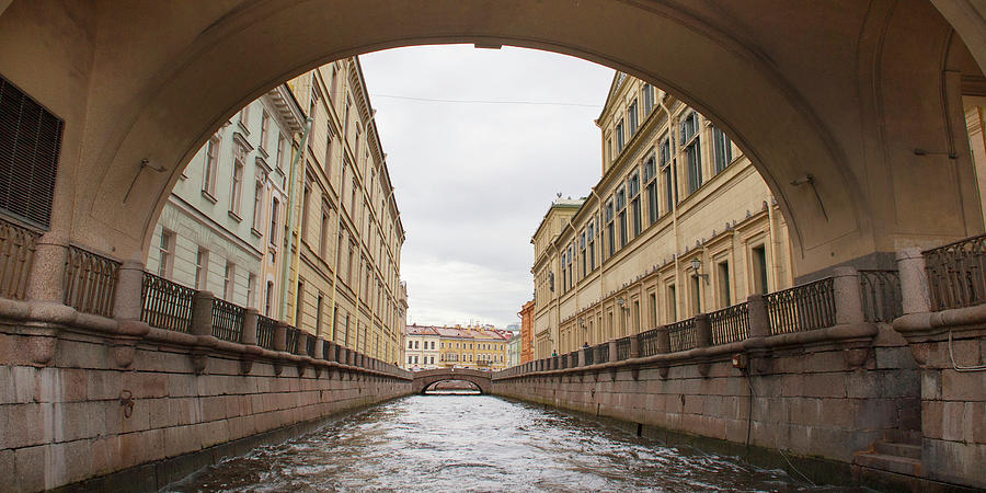 An Arched Bridge Going Over Winter Canal Photograph by Keith Levit / Design Pics
