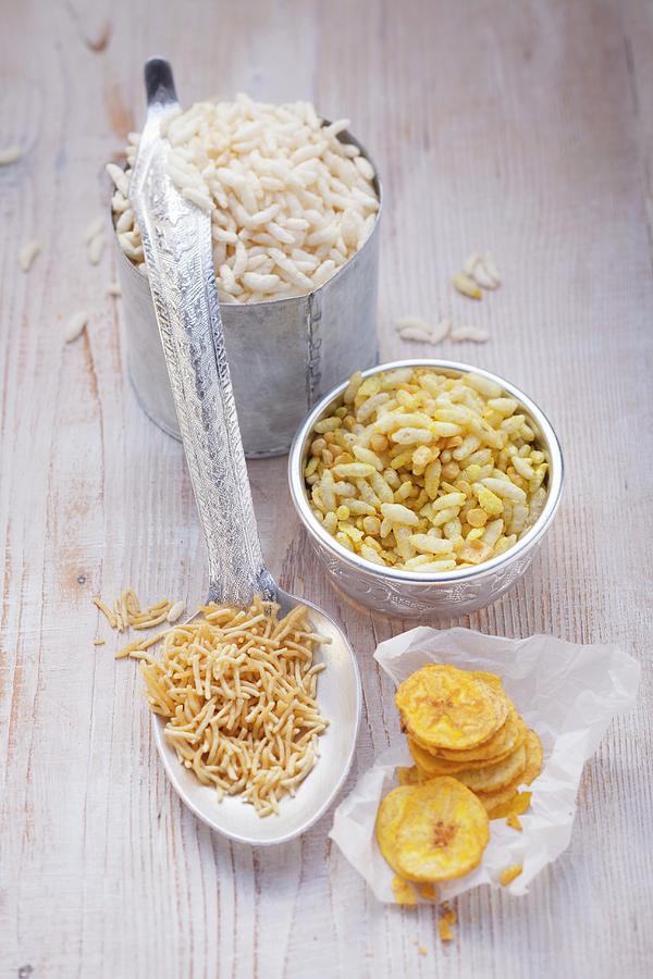 An Arrangement Of Rice With Dried Plantains Photograph by Eising Studio - Food Photo & Video