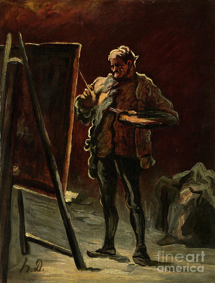 An Artist By Honore Daumier Painting by Honore Daumier - Fine Art America