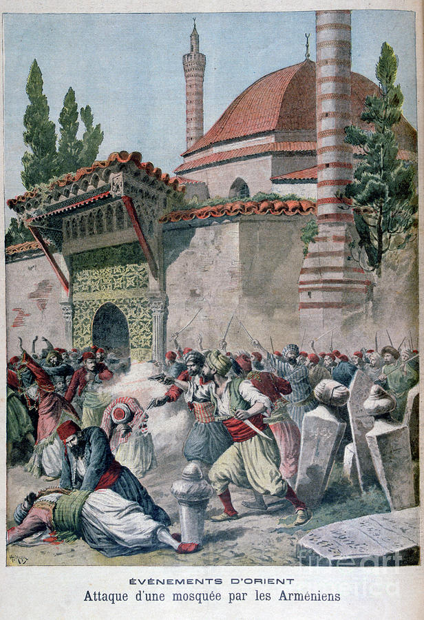 An Attack On A Mosque By Armenians Drawing by Print Collector