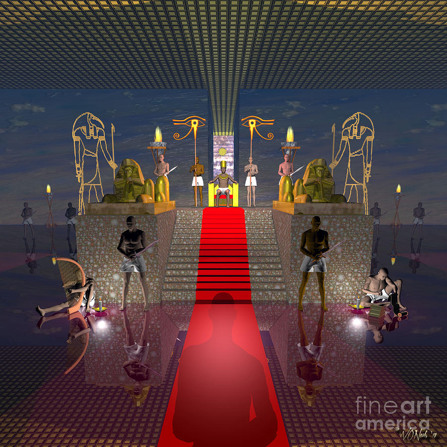 Musician Digital Art - An Audience With Ramesses II by Walter Neal