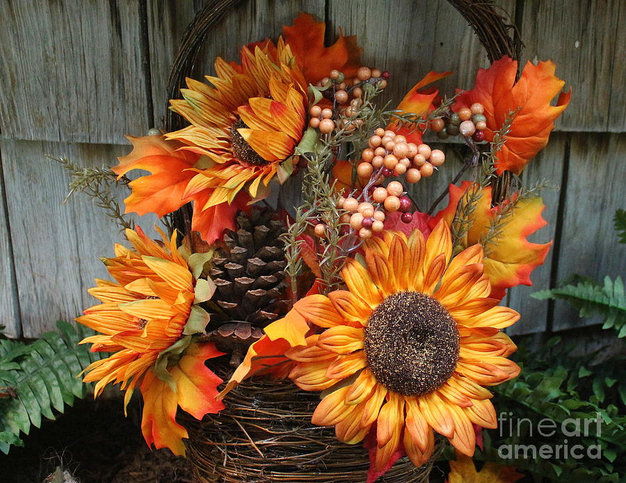Fall Photograph - An Autumn Bouquet - Still LIfe by Dora Sofia Caputo
