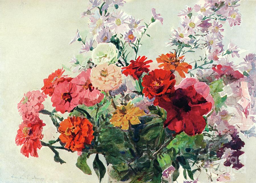 An Autumn Bunch, C1869-1906, 1906 Drawing by Print Collector An Autumn Bunch, C1869-1906, 1906 Drawing by Print Collector