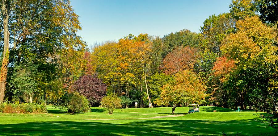 Fall Photograph - An Autumn Day Of Golfing by Mountain Dreams