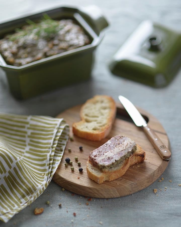 An Autumnal Terrine With Slices Of Toasted Baguette Photograph by Frederic Vasseur
