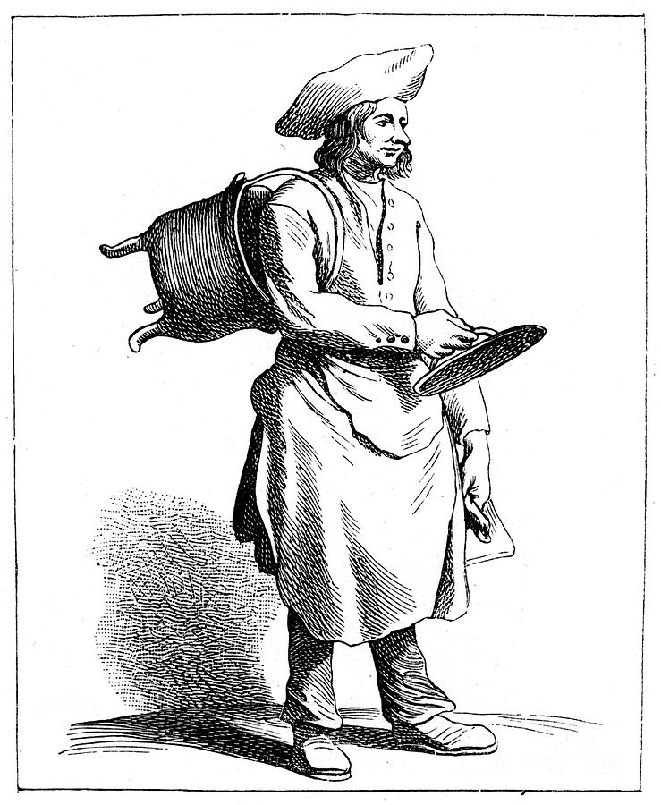 An Auvergnat Tinker, 1737-1742.artist Drawing by Print Collector