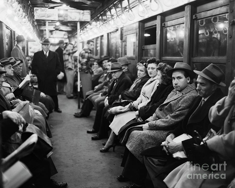 An Early Morning Scene On The Subway Photograph by Bettmann