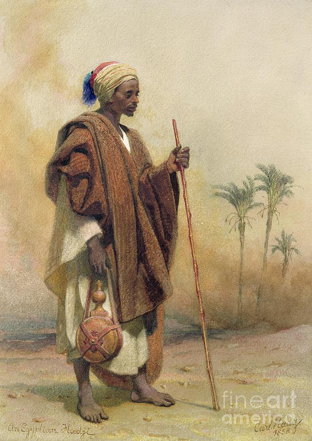 An Egyptian Haji, 1858 Painting by Carl Haag