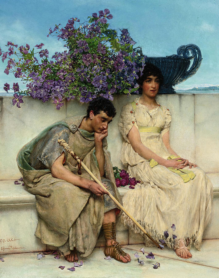 Lawrence Alma Tadema Painting - An Eloquent Silence, 19th century by Lawrence Alma-Tadema