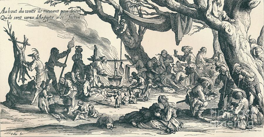 An Encampment Of The First Gipsies Drawing by Print Collector