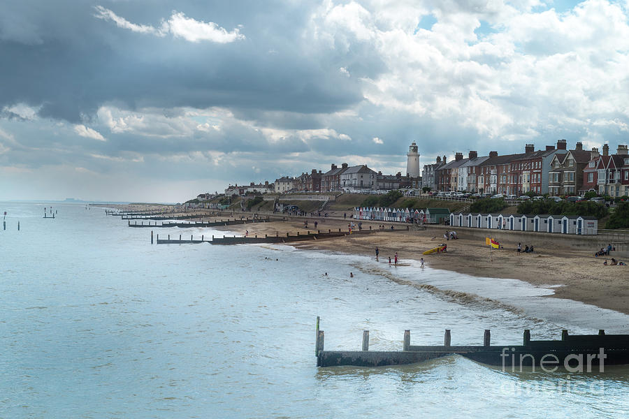An English Beach Photograph by Perry Rodriguez