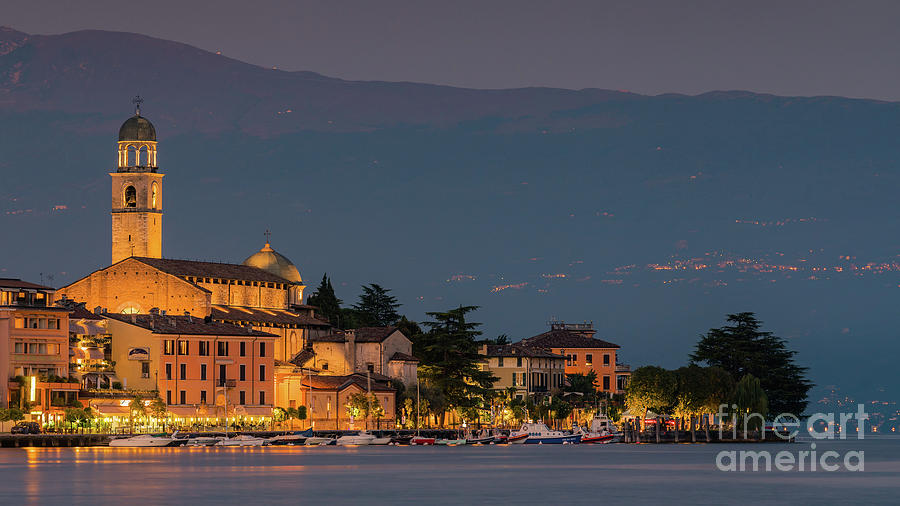 An evening in Salo, Lake Garda Photograph by Henk Meijer Photography