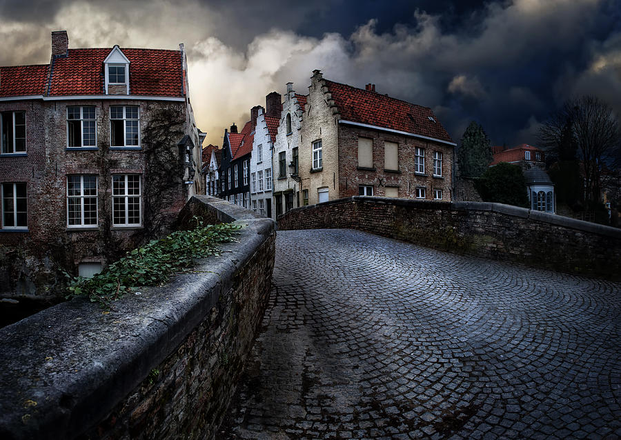 An Evening In Bruges Photograph by Piet Flour