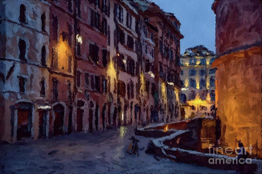 An Evening In Rome Painting