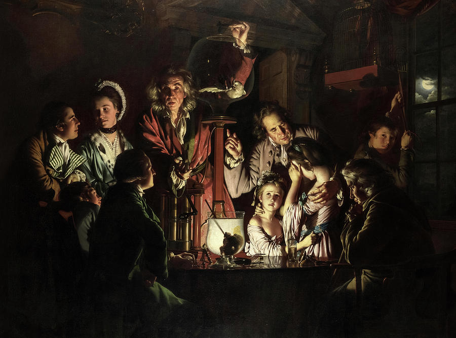 Joseph Wright Of Derby Painting - An Experiment on a Bird in the Air Pump, 1768 by Joseph Wright of Derby