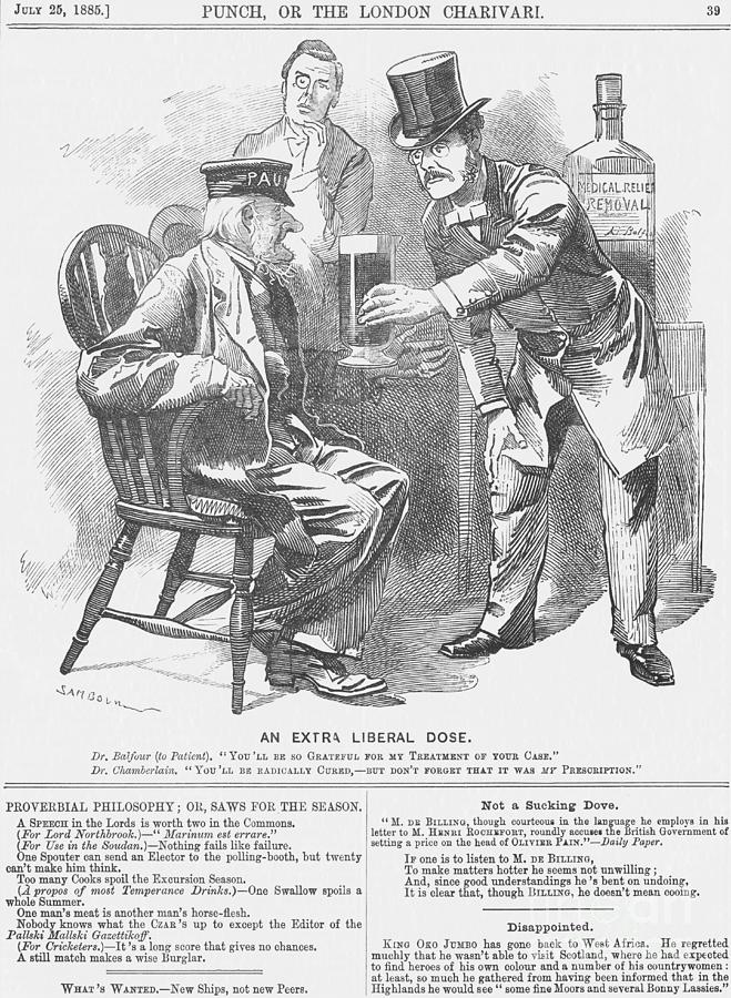 An Extra Liberal Dose, 1885 Drawing by Print Collector